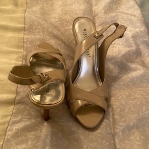WHBM sling back heels